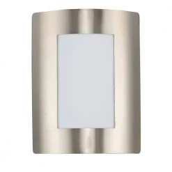 View 8 in. W 1-Light Stainless Steel Outdoor Wall Lantern Sconce by Maxim Lighting