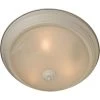 Essentials 1-Light Textured White Flush Mount by Maxim Lighting