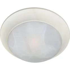 Essentials 3-Light Textured White Flush Mount by Maxim Lighting