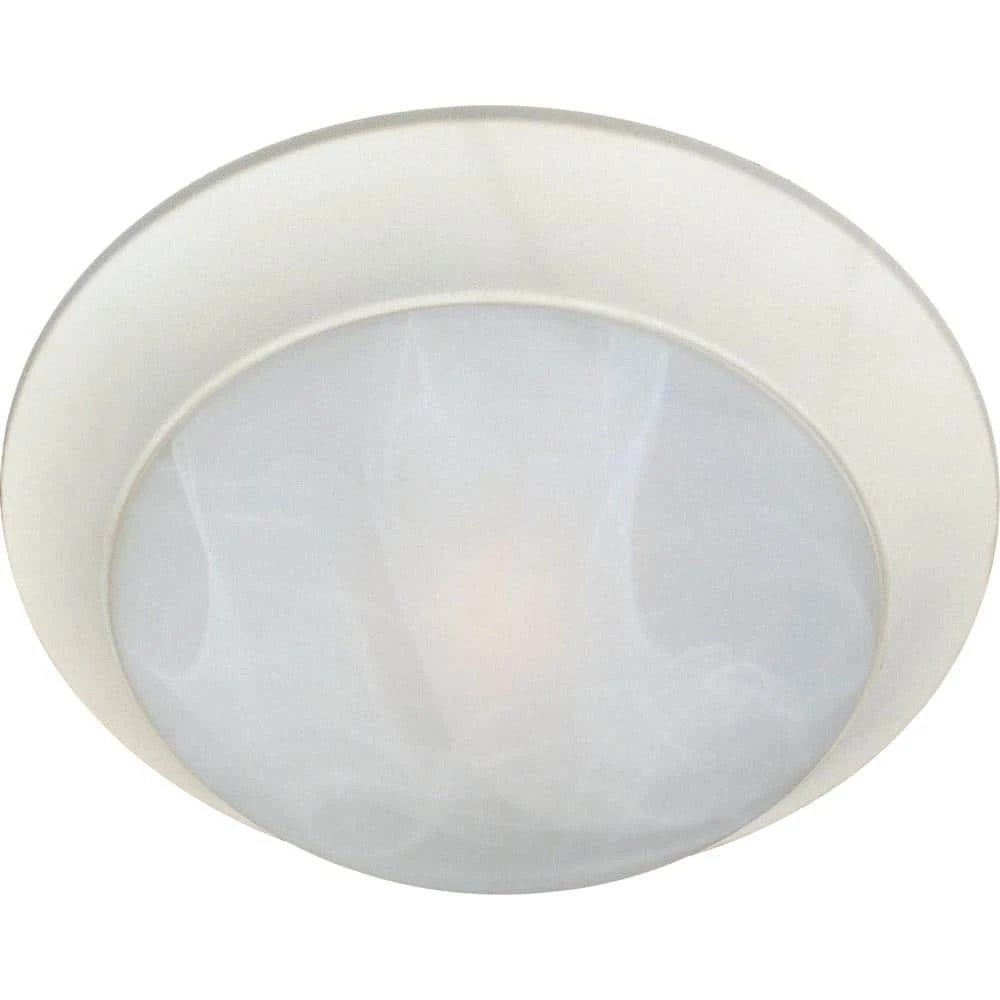 Essentials 3-Light Textured White Flush Mount by Maxim Lighting 1 Essentials 3-Light Textured White Flush Mount by Maxim Lighting