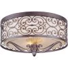 Mondrian 2-Light Umber Bronze Flush Mount by Maxim Lighting