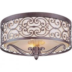 Mondrian 2-Light Umber Bronze Flush Mount by Maxim Lighting
