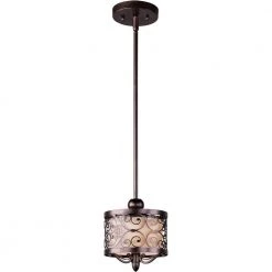 Mondrian 1-Light Umber Bronze Mini Pendant by Maxim Lighting
