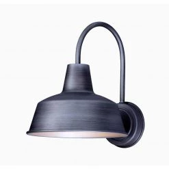 Pier M 8.25 in. W 1-Light Weathered Zinc Outdoor Wall Lantern Sconce by Maxim Lighting