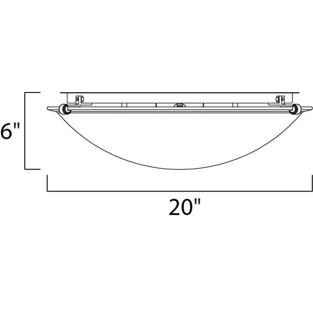 Malaga 4-Light Flush Mount by Maxim Lighting 2 Malaga 4-Light Flush Mount by Maxim Lighting - Image 2