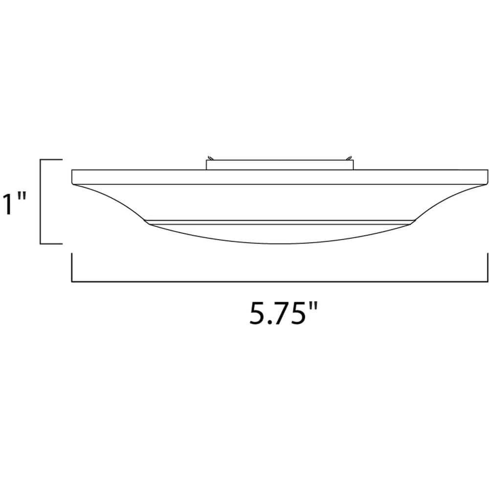 Diverse 5.75 in. White Integrated LED Flushmount Light by Maxim Lighting 2 Diverse 5.75 in. White Integrated LED Flushmount Light by Maxim Lighting - Image 2