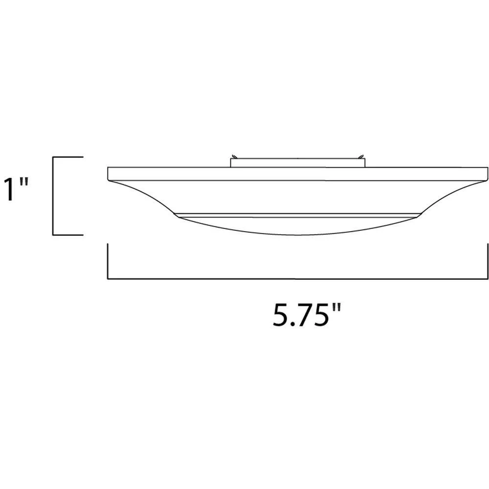 Diverse 5.75 in. White Integrated LED Flushmount Light by Maxim Lighting 2 Diverse 5.75 in. White Integrated LED Flushmount Light by Maxim Lighting - Image 2