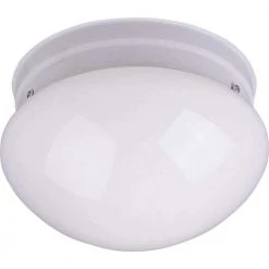 Essentials 1-Light White Flush Mount by Maxim Lighting