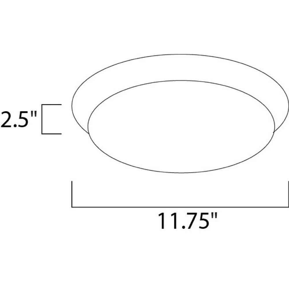 Profile EE LED 1-Light White Flush Mount by Maxim Lighting 2 Profile EE LED 1-Light White Flush Mount by Maxim Lighting - Image 2