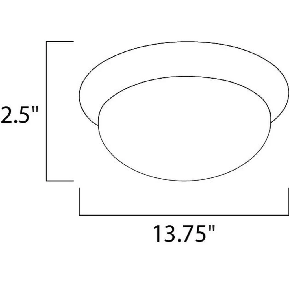 Profile EE LED 1-Light White Flush Mount by Maxim Lighting 2 Profile EE LED 1-Light White Flush Mount by Maxim Lighting - Image 2