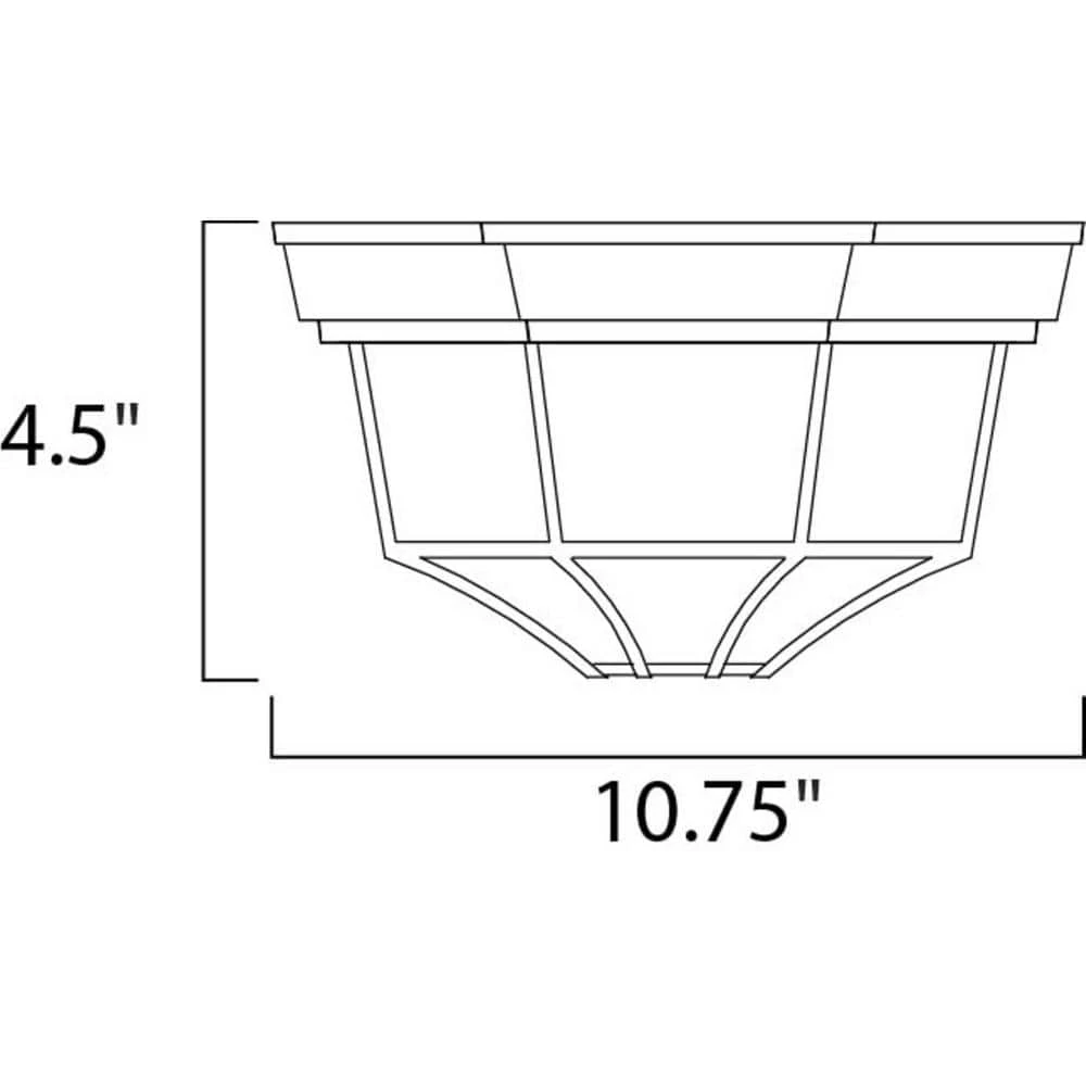 Crown Hill 2-Light White Outdoor Flushmount by Maxim Lighting 2 Crown Hill 2-Light White Outdoor Flushmount by Maxim Lighting - Image 2