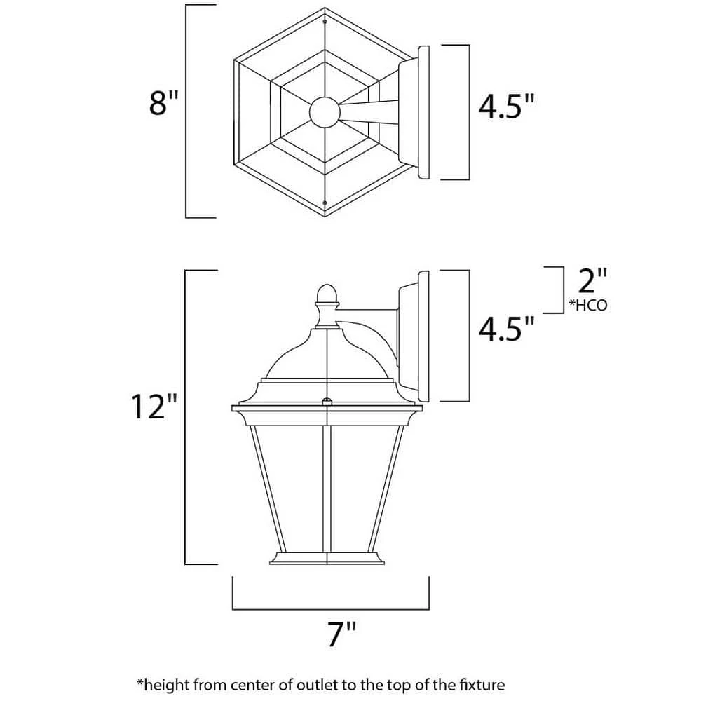 Builder Cast-Outdoor Wall Mount Sconce by Maxim Lighting 2 Builder Cast-Outdoor Wall Mount Sconce by Maxim Lighting - Image 2