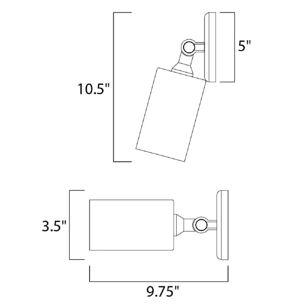 Spots 1-Light White Flushmount by Maxim Lighting 2 Spots 1-Light White Flushmount by Maxim Lighting - Image 2